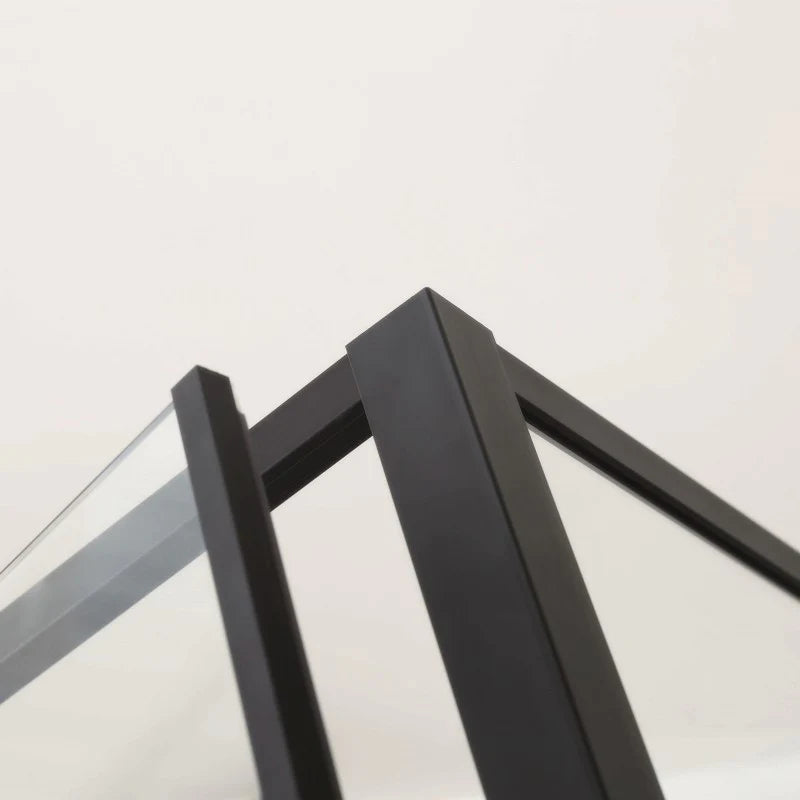 Covey Semi-Framed Adjustable Shower Screen 700 - 1470 x (900/1000) - Matte Black