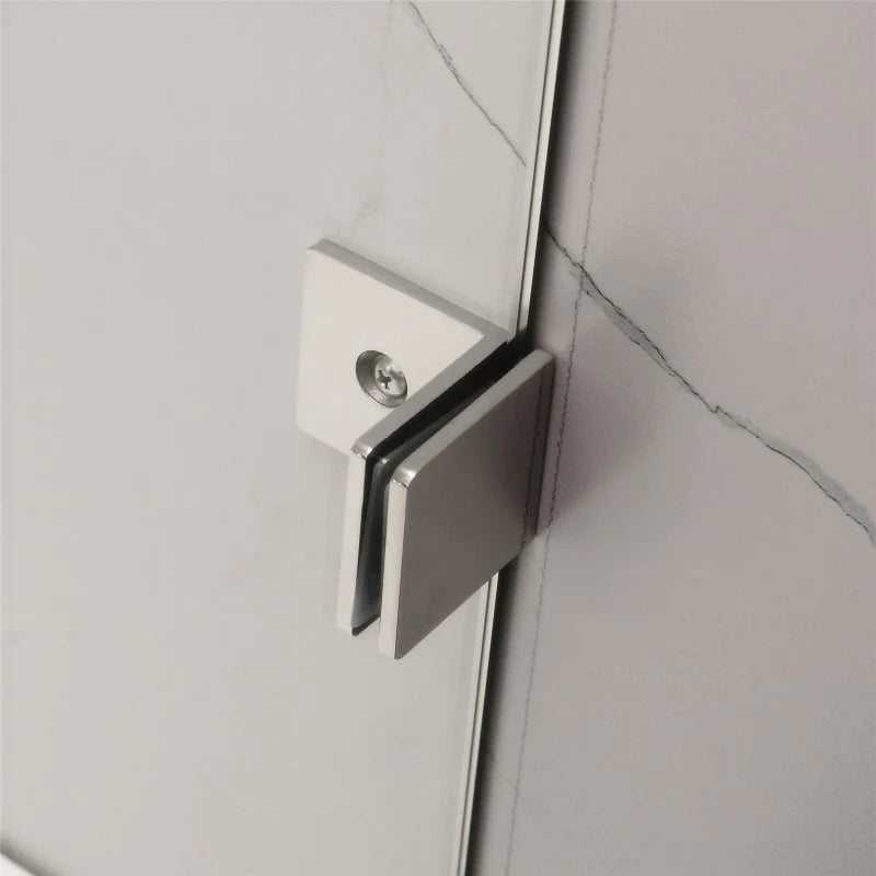Covey Frameless Wall to Wall Shower Screen - Chrome