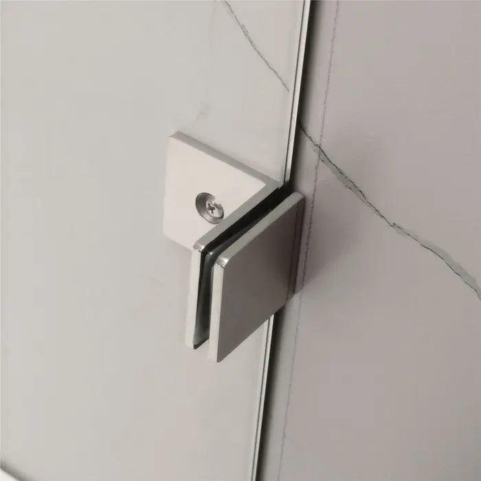 Covey Frameless Fixed & Swing Bathtub Shower Screen Tempered Glass Panel -Chrome