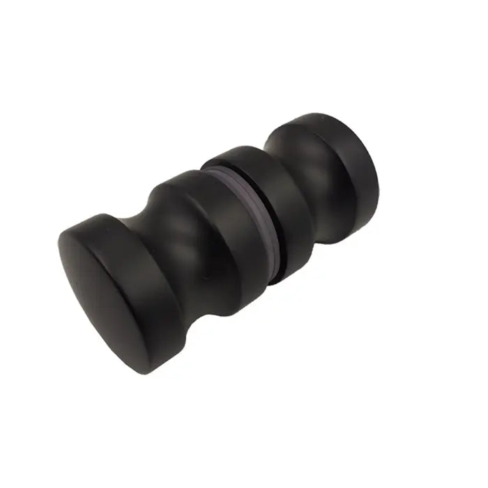 Covey Frameless Fixed & Swing Bathtub Shower Screen Tempered Glass Panel -Matte Black