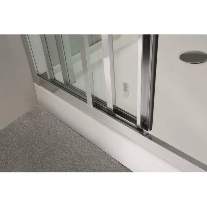 Covey Wall to Wall Framed 3 Panels Doors Sliding Shower Screen - Chrome