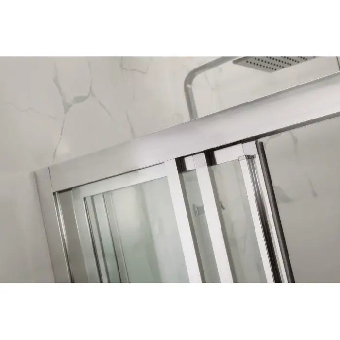Covey Wall to Wall Framed 3 Panels Doors Sliding Shower Screen - Chrome