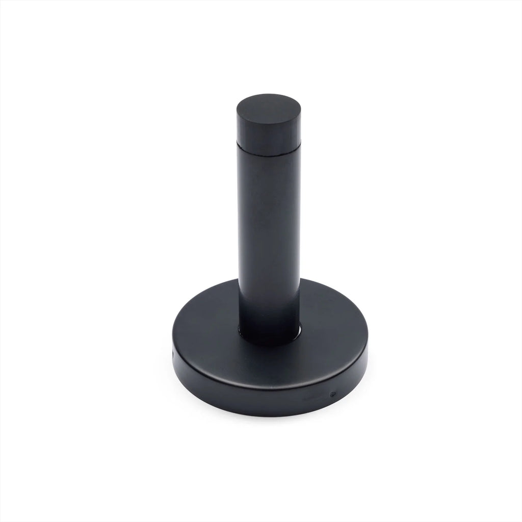 Manovella Wall Mounted Straight Door Stop - Matte Black