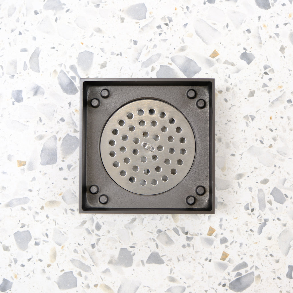 Tile Insert Floor Waste Gunmetal