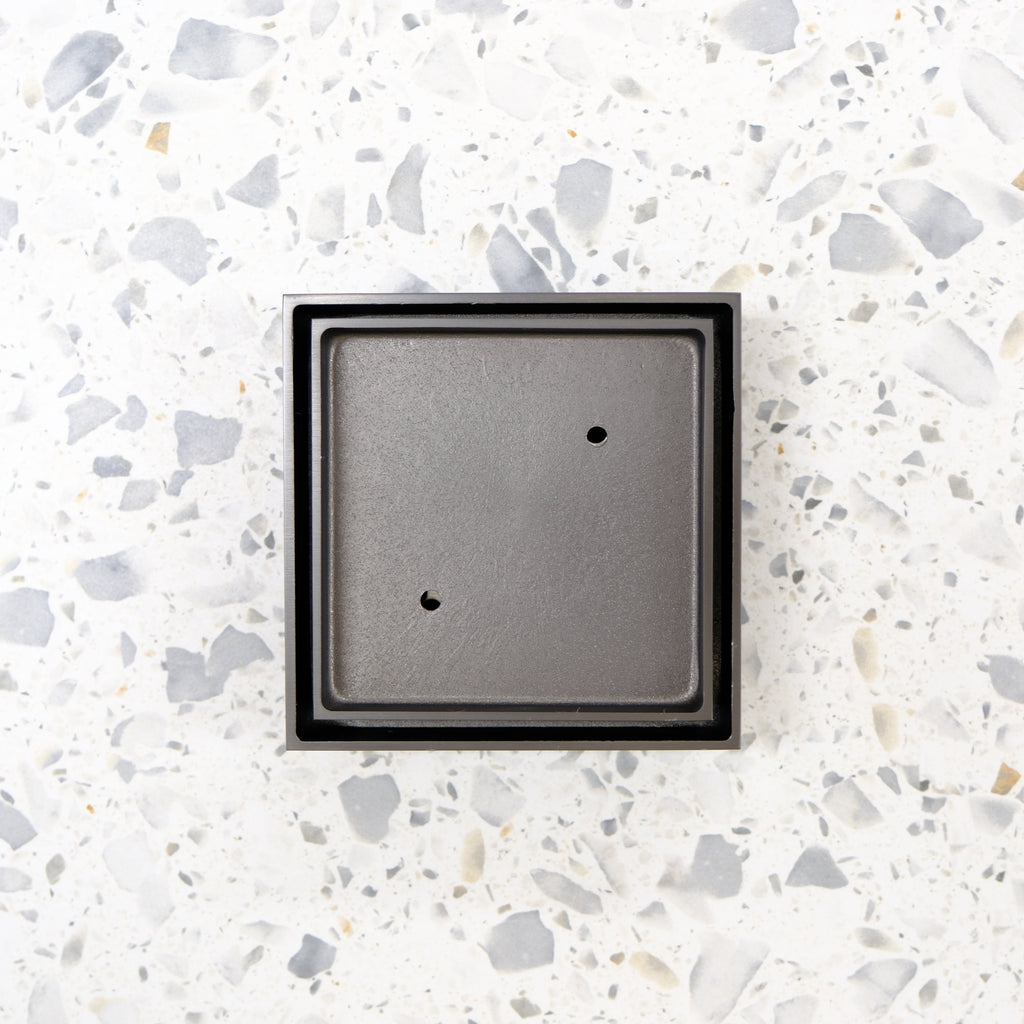 Tile Insert Floor Waste Gunmetal