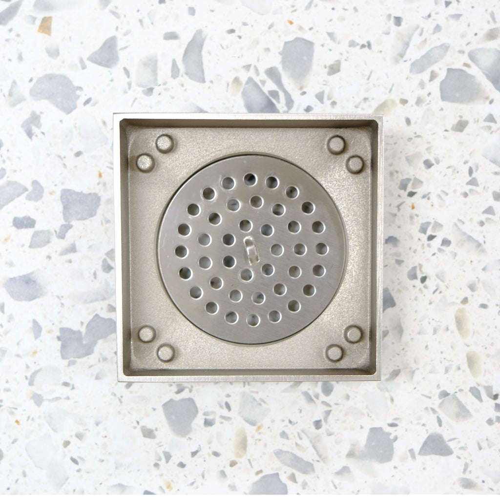Tile Insert Floor Waste Brushed Nickel