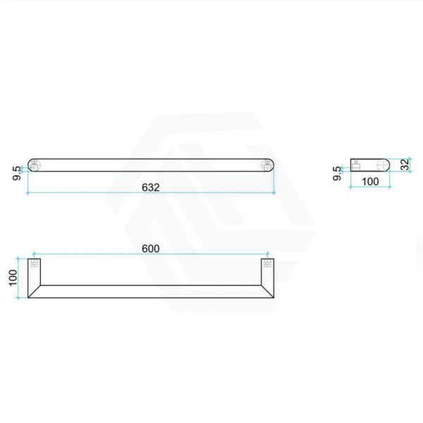 Thermogroup Round Single Bar Heated Towel Rail - Satin White 632