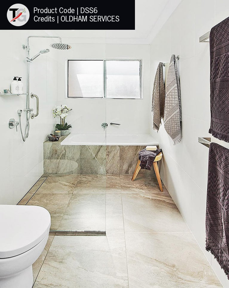 Thermogroup Square Single Bar Heated Towel Rail - Chrome 632