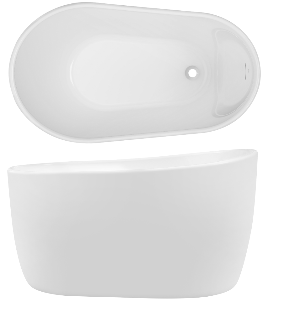 Decina Cosmo Freestanding Bath 1300mm - Gloss White