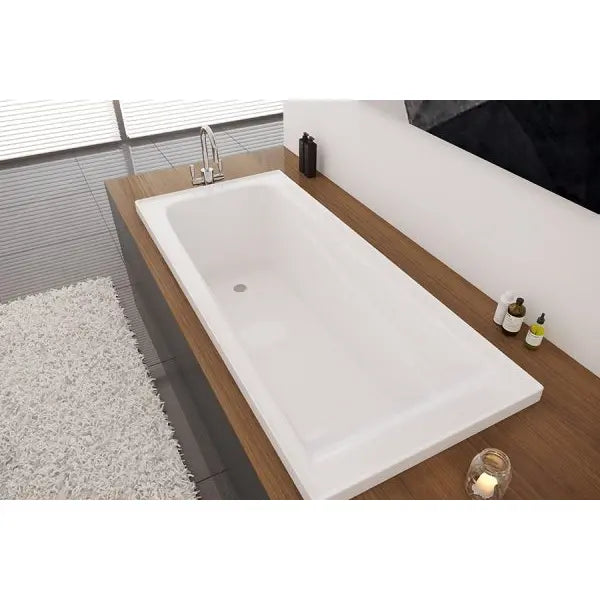 Decina Novara Inset Bath 1525/1653/1665mm - Gloss White