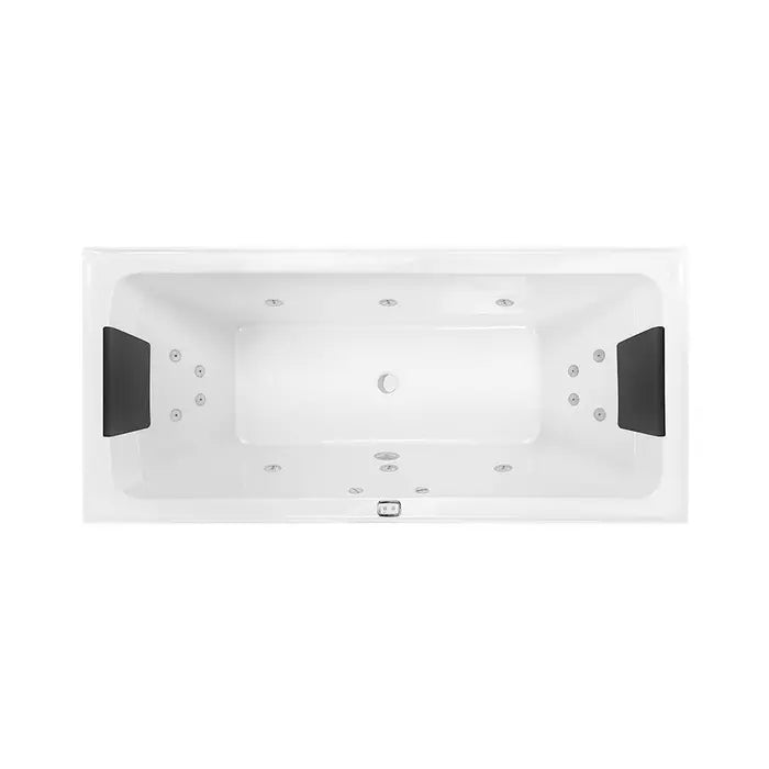 Decina San Diego Contour 14 Jet Spa Inset Bath 1790mm - Gloss White