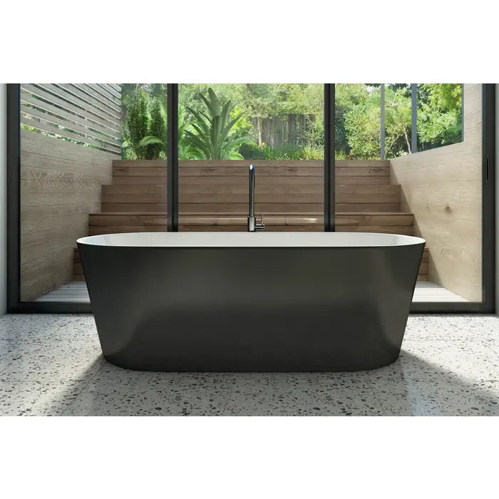 Decina Elinea Freestanding Bath 1500 1790mm - Black