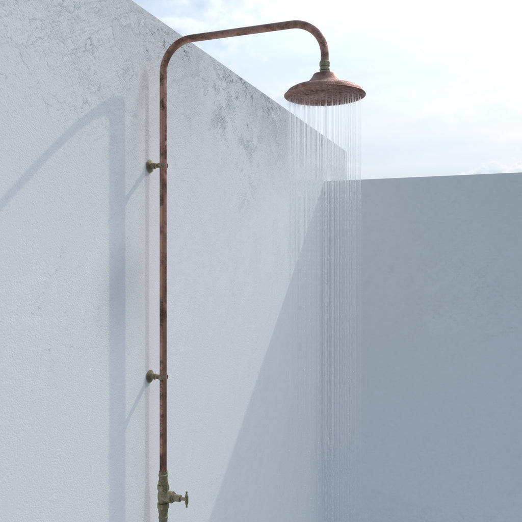 Haven Copper Outdoor Shower Cold Water Foot Tap
