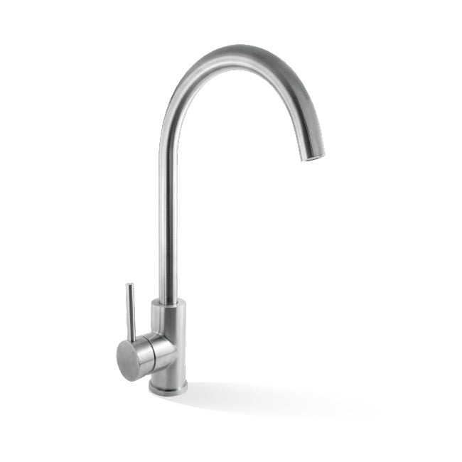 Elle Project Gooseneck Stainless Steel Sink Mixer