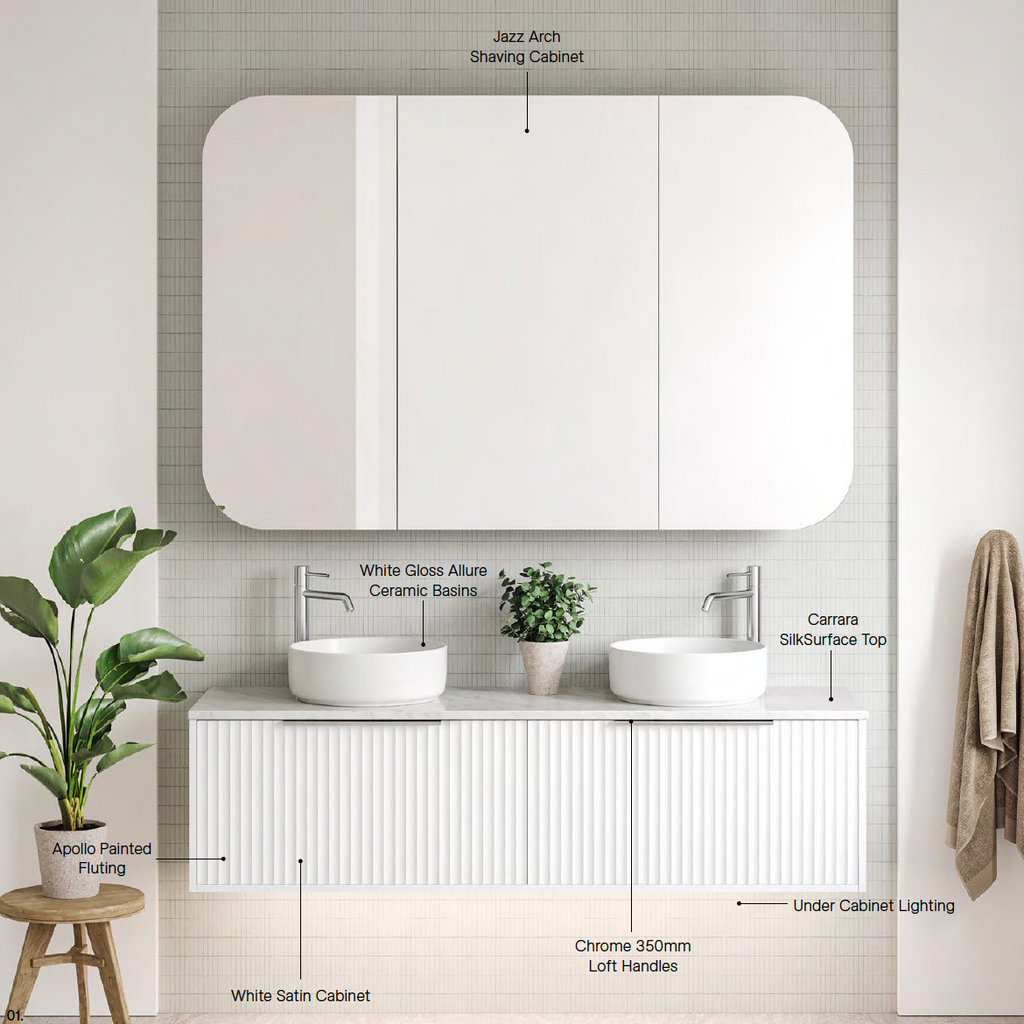 Timberline Elwood Dockland Wall Hung Vanity With Above Counter Basin