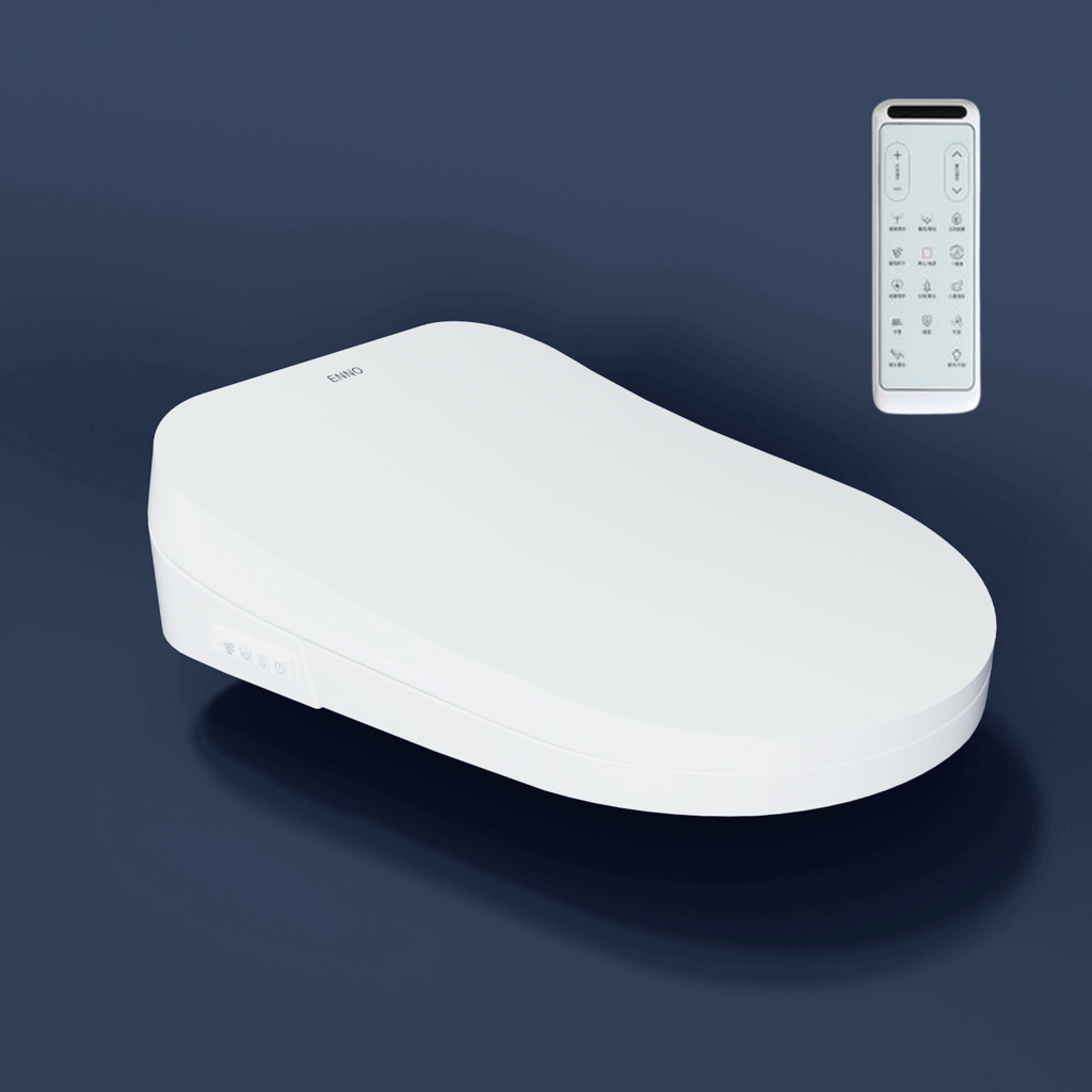 Enno Premium Electric Smart Bidet Toilet Seat With Remote - Gloss White