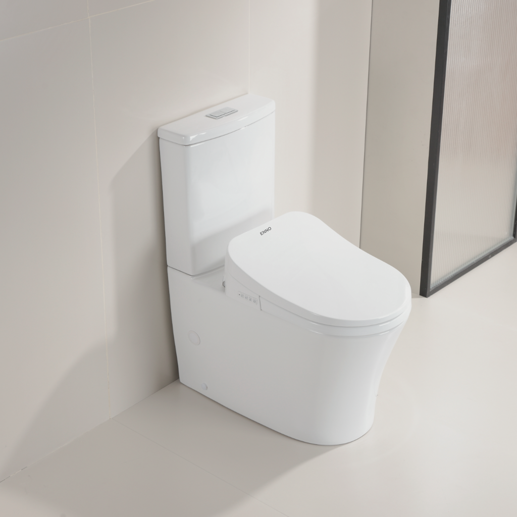 Enno Premium Electric Smart Bidet Toilet Seat With Remote - Gloss White