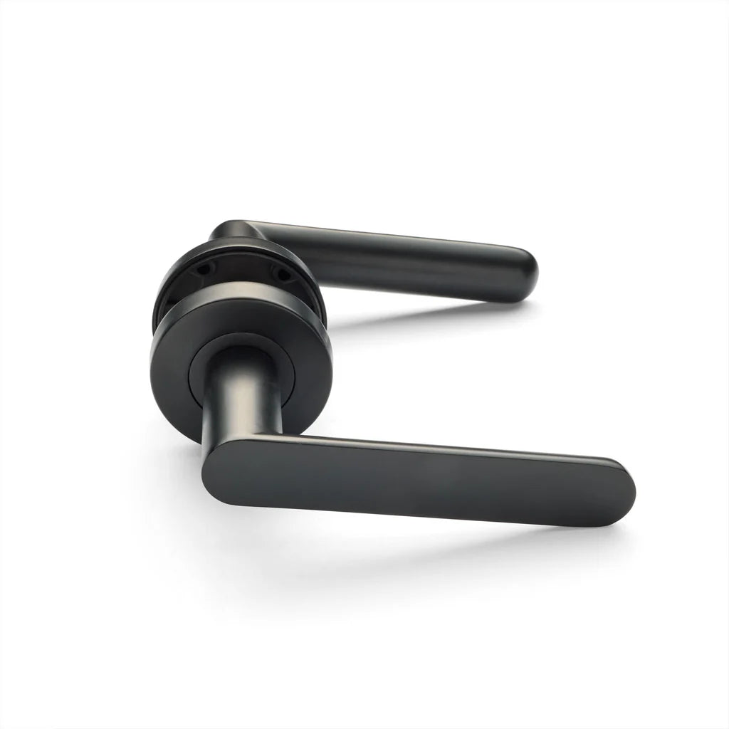Manovella Passage Door Handle - Fairhaven - Matte Black