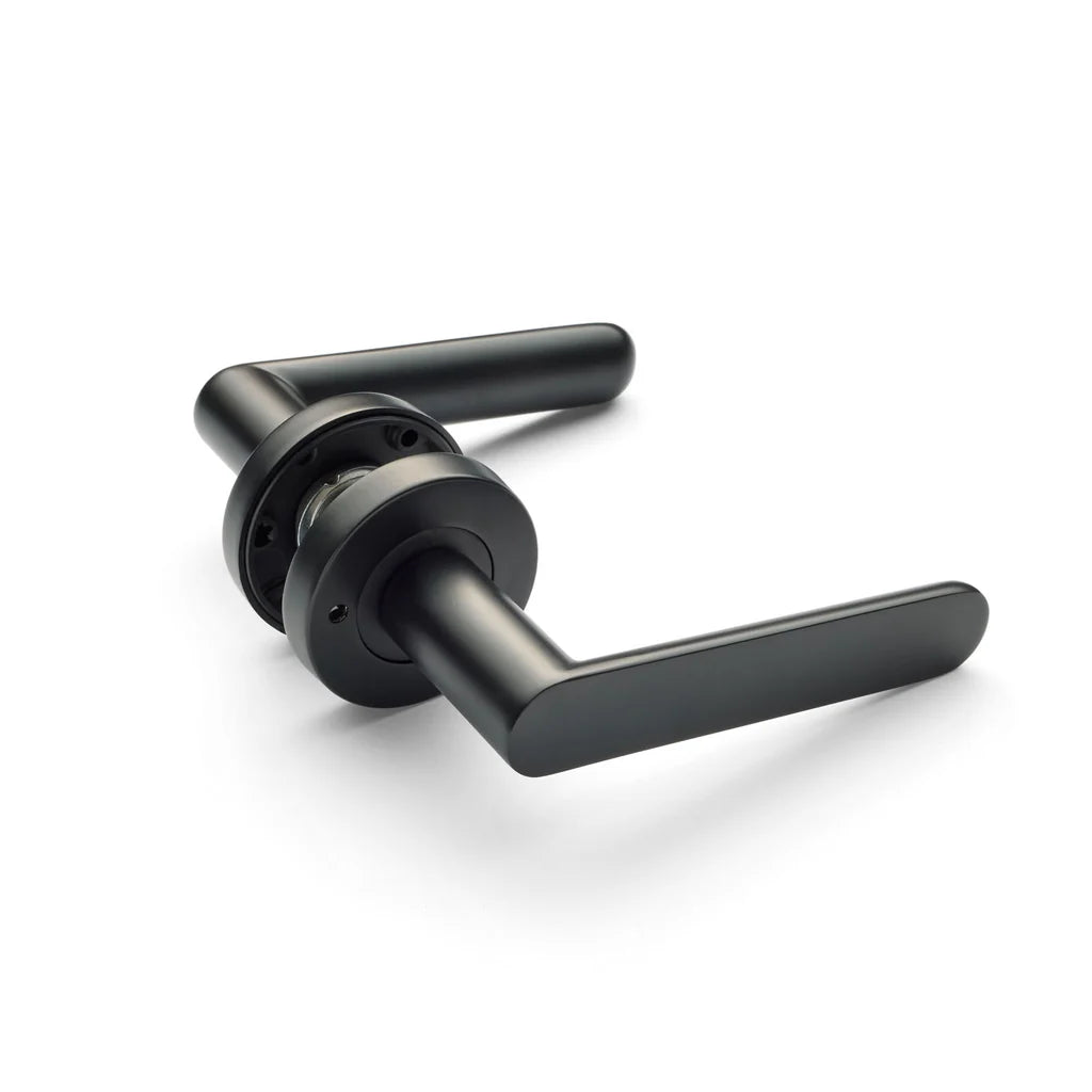 Manovella Privacy Door Handle - Fairhaven -Matte Black