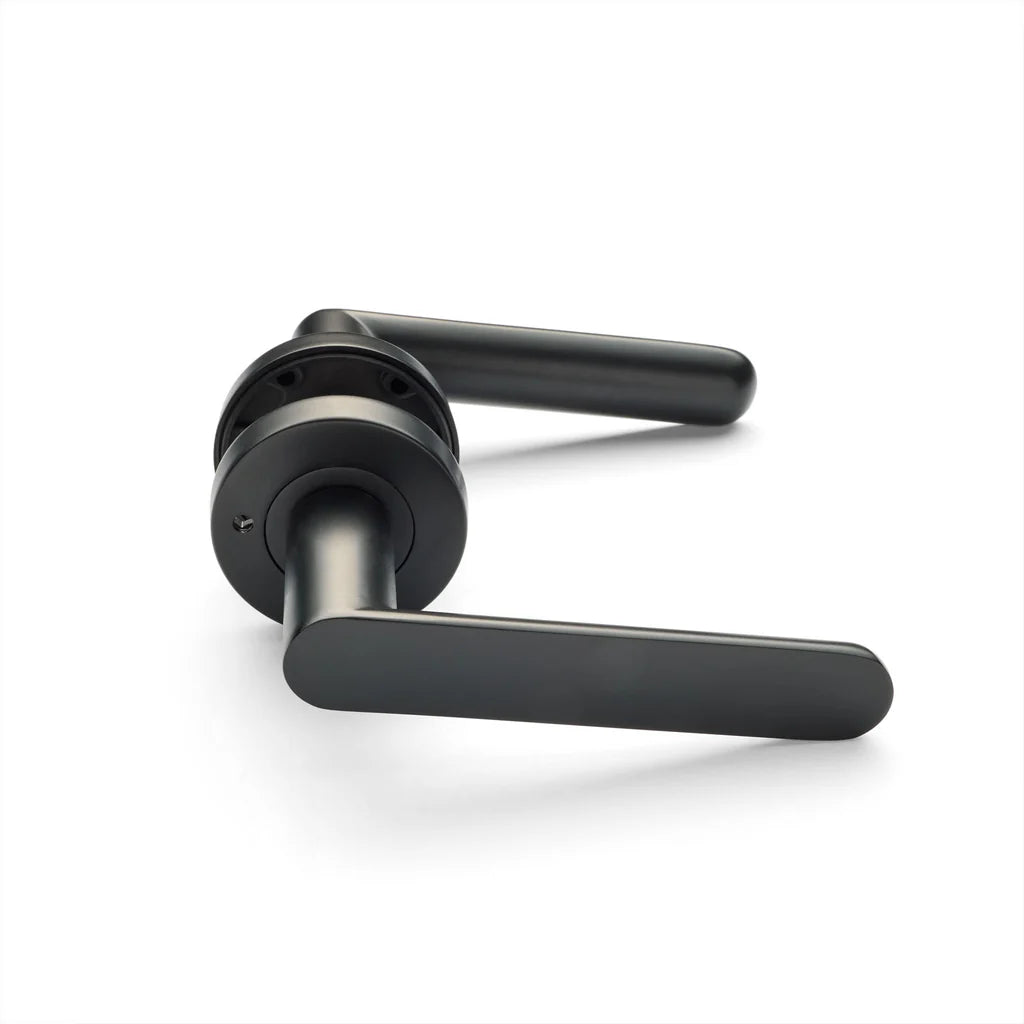 Manovella Privacy Door Handle - Fairhaven -Matte Black