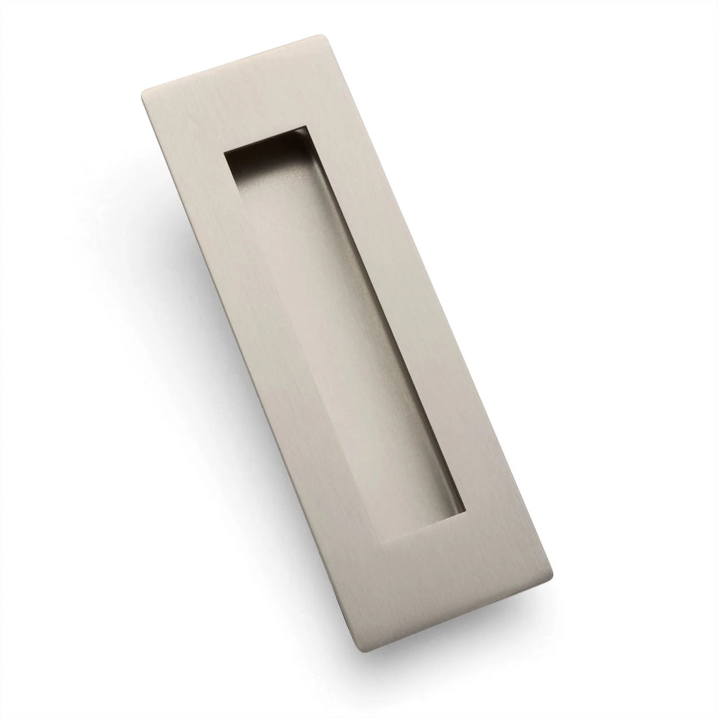 Manovella Sliding Door Flush Pull 150mm x 50mm - Brushed Nickel