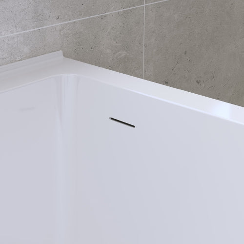 Fienza Sentor Acrylic Corner Bath 1500mm - Gloss White