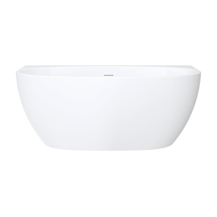 Fienza Keeto Back-to-wall Acrylic Bath 1500mm - Gloss White