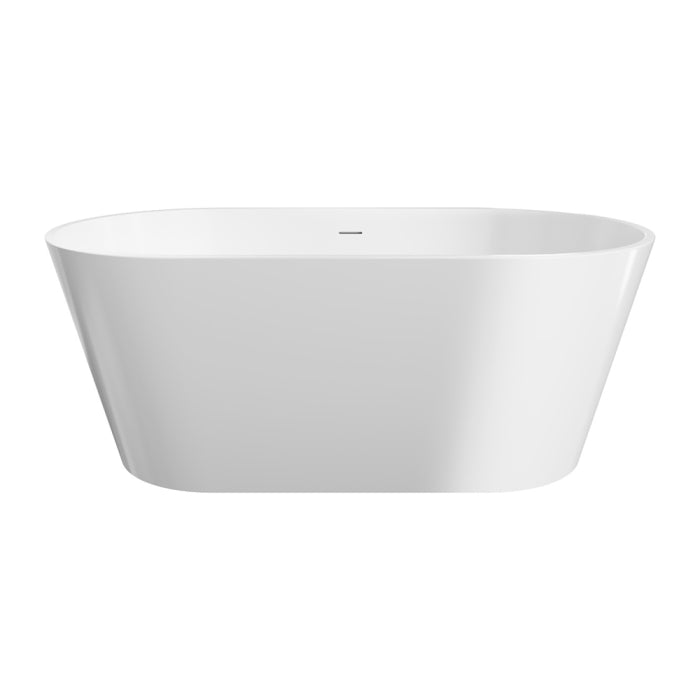 Fienza Austin Freestanding Acrylic Bath with Overflow 1500mm - Gloss White