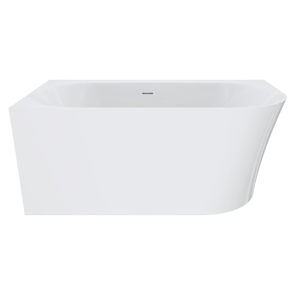 Fienza Chloe Acrylic Corner Bath 1400mm - Gloss White