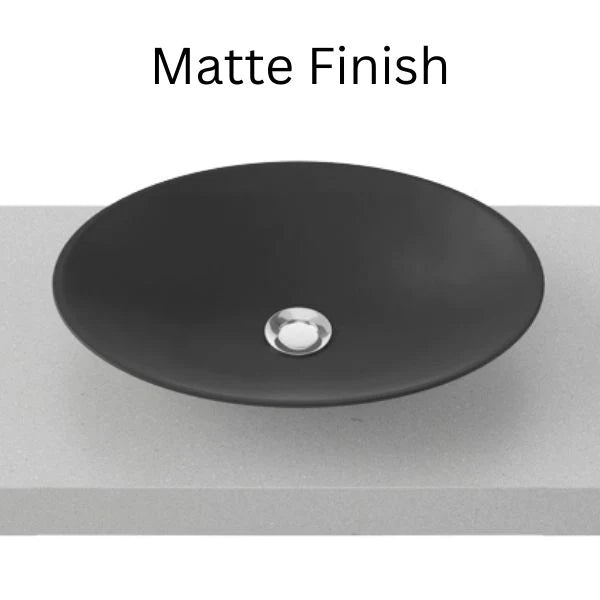 Feather 510 x 355 Matte Black Ceramic