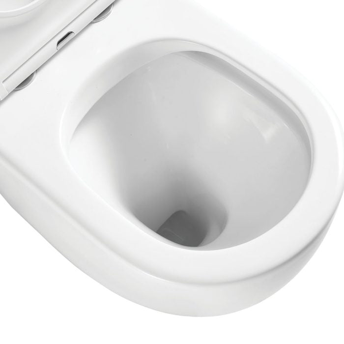 Fienza Alix Ambulant Wall-Faced Toilet Suite Slim Seat - Gloss White