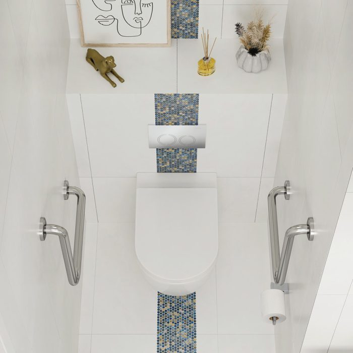 Fienza Alix Ambulant Wall-Faced Toilet Suite Slim Seat - Gloss White