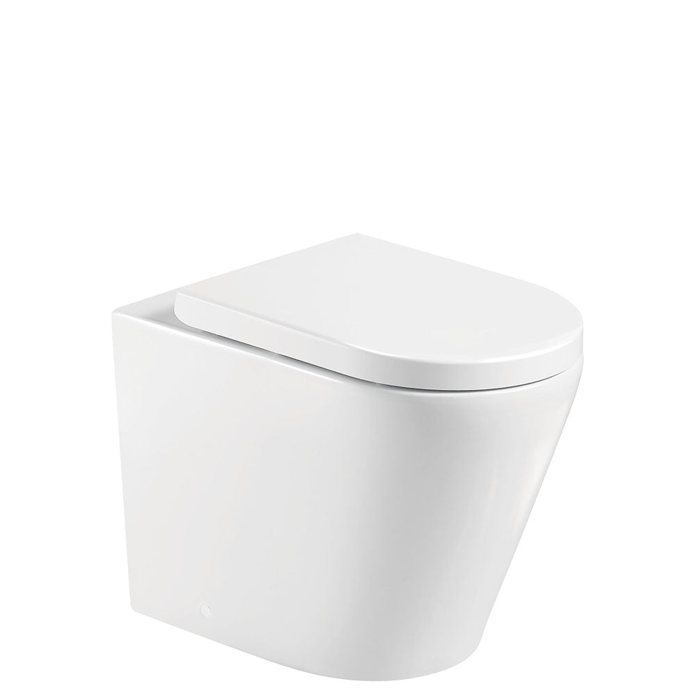 Fienza Aluca Wall-Faced Toilet Suite - Gloss White