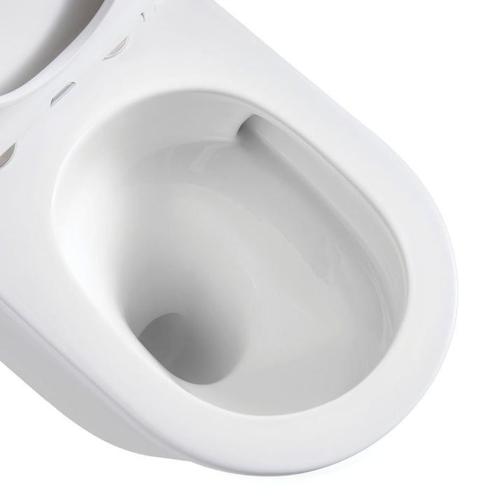 Fienza Aluca Wall-Faced Toilet Suite Slim Seat - Gloss White