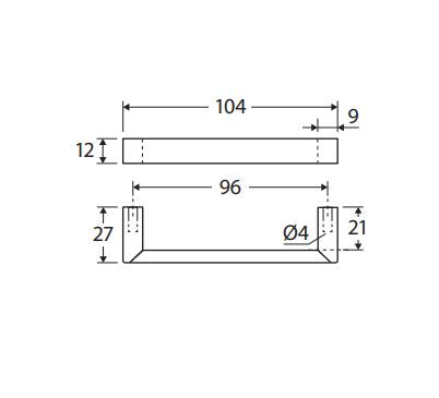 Fienza Dallas Handle - Satin Chrome