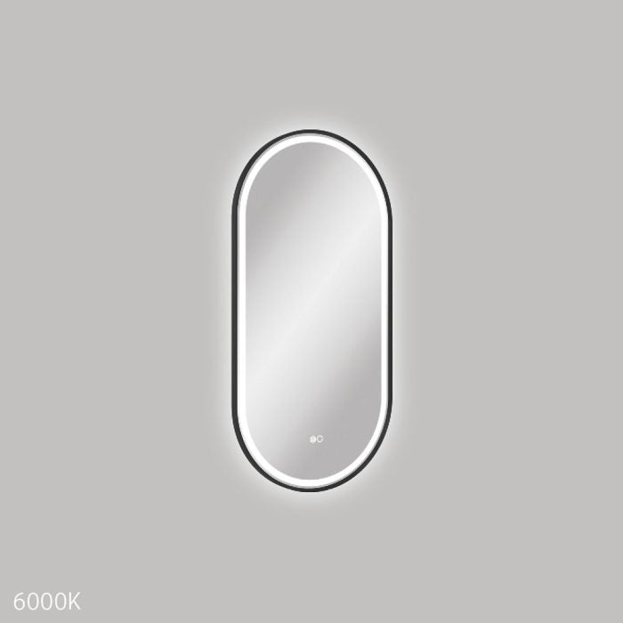 Fienza Empire LED Framed Mirror - Matte Black