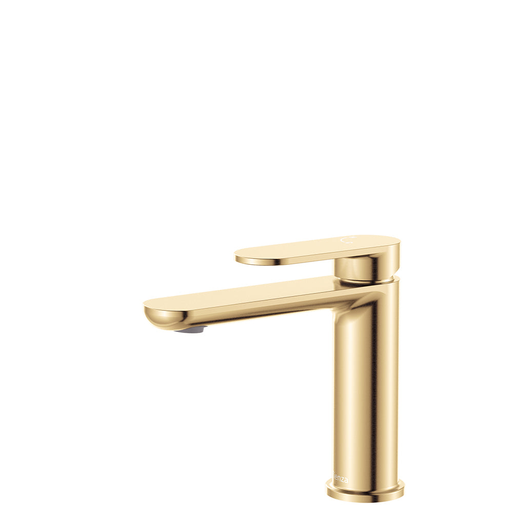 Fienza Empire Slim Cold Start Basin Mixer - Urban Brass