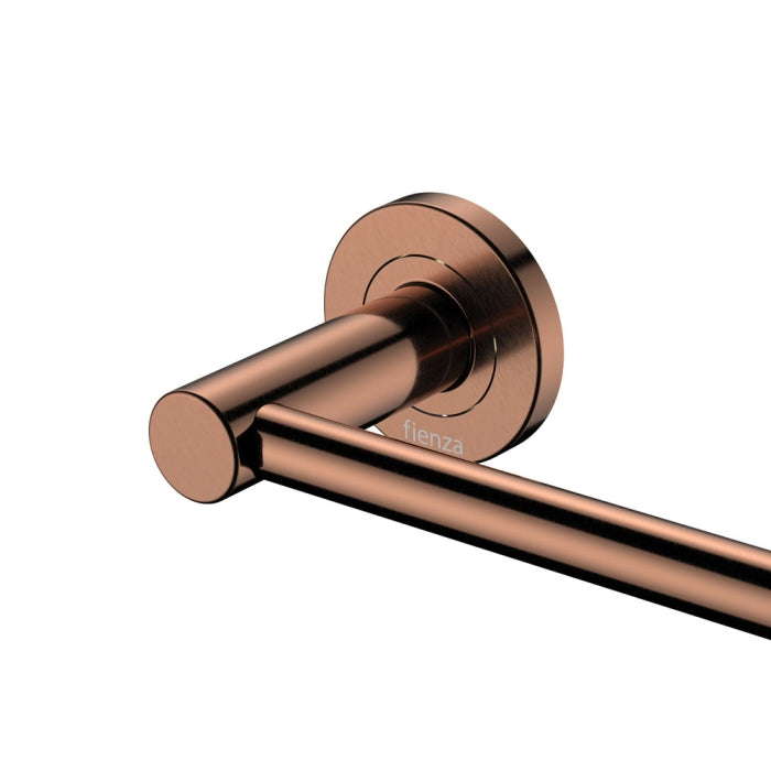 Fienza Kaya Single Towel Rail 900mm - Brushed Copper