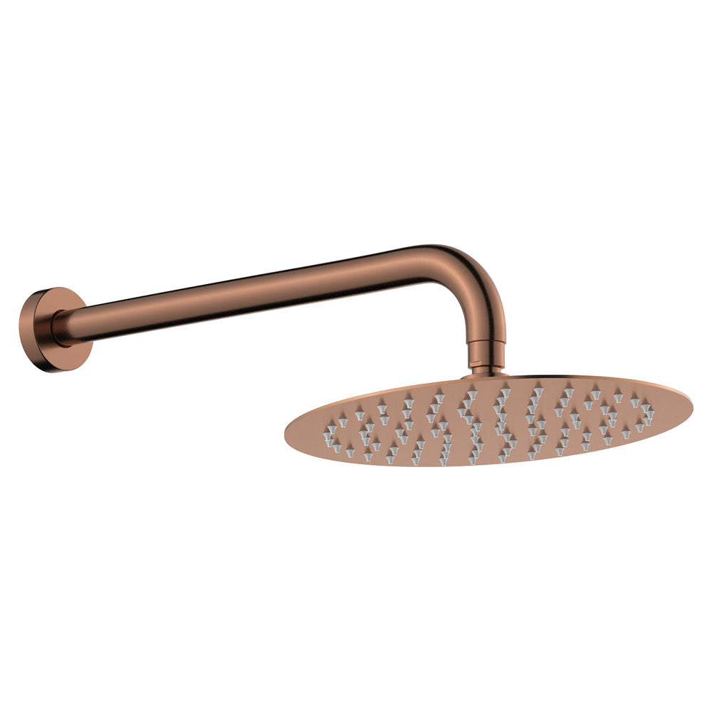 Fienza Kaya Wall Arm Shower Set - Brushed Copper