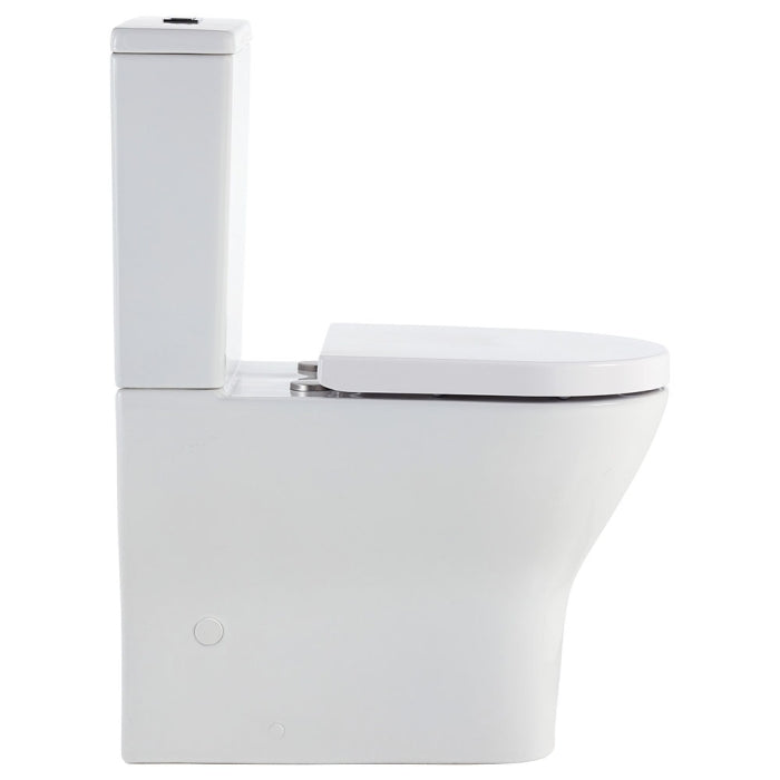 Fienza Tono Tornado Flush Back-to-Wall Toilet Suite - Gloss White