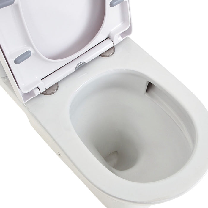 Fienza Tono Tornado Flush Back-to-Wall Toilet Suite - Gloss White