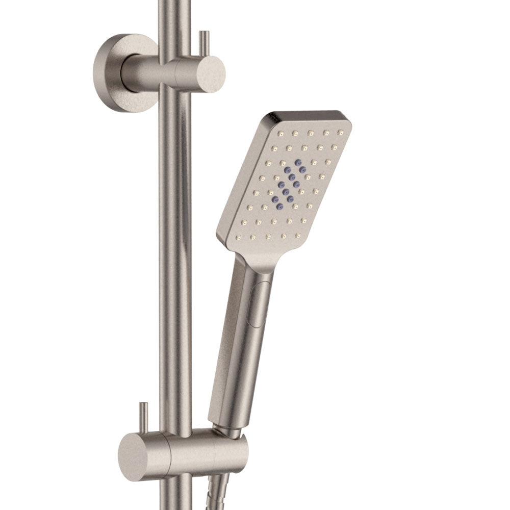 Fienza Tono Twin Shower - Brushed Nickel