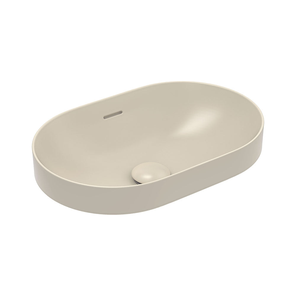 Fienza Aluca Pill Ceramic Semi-Inset Basin - Khaki