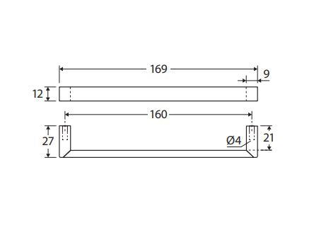 Fienza Dallas Handle - Satin Chrome
