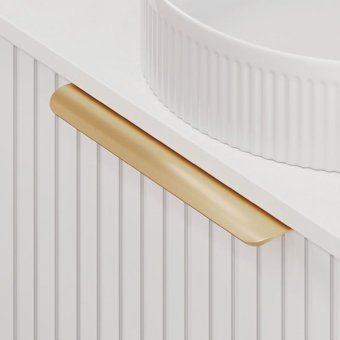 Fienza Edge Curved Pull Handle - Urban Brass