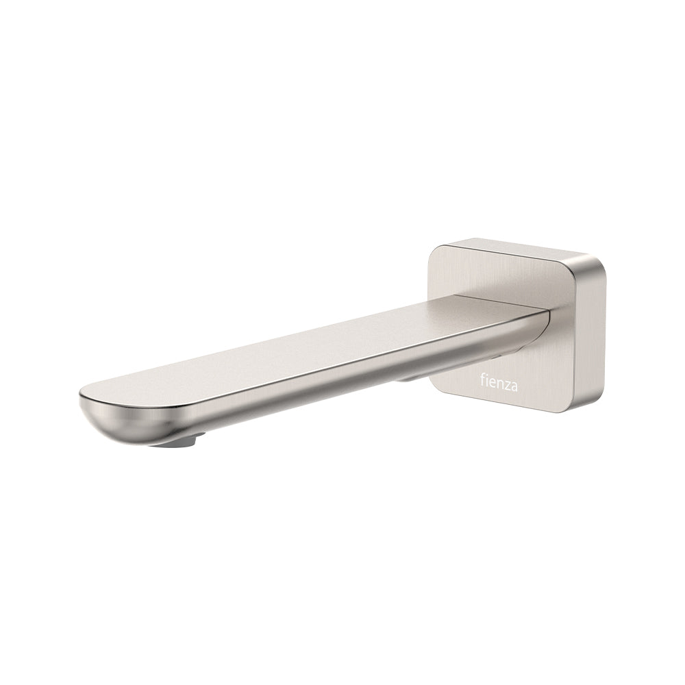 Fienza Empire Slim Basin/Bath Outlet Square Plate - Brushed Nickel