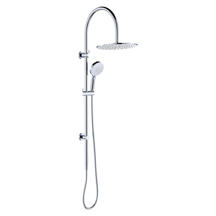 Fienza Empire Slim Curved Twin Shower - Chrome