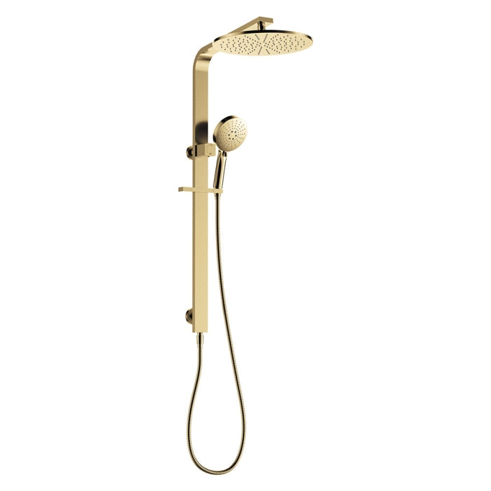 Fienza Empire Slim Deluxe Twin Shower - Urban Brass