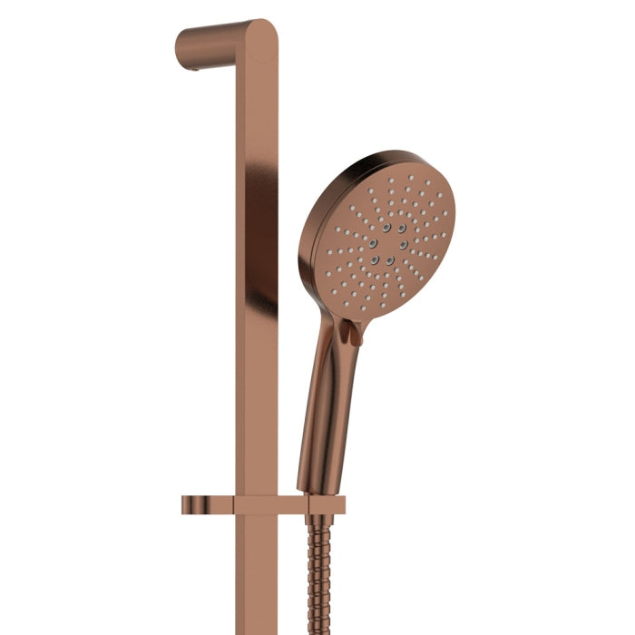 Fienza Empire Slim Rail Shower - Brushed Copper