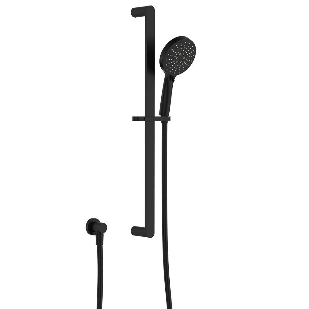 Fienza Empire Slim Rail Shower - Matte Black
